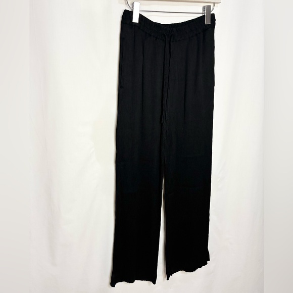 COS Textured Wide-Leg Drawstring Trousers - Picture 5 of 8